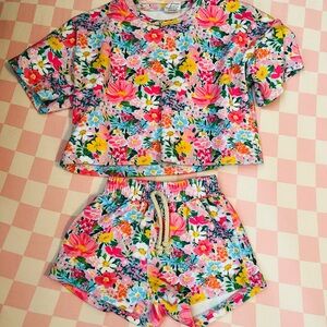 Little One Shop Slouchy Shorts Set 6-12m EUC